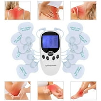 Muscle Stimulator - Electric Pulse Massager for Back Pain Relief, Muscle Therapy, and Relaxation(White)