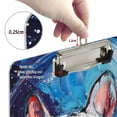 thumbnail image 4 of ALAZA Plastic Clipboard A4 Letter Size Decorative Clipboards for Students Women Men 9" x 12.5" Oil Paint Dog Astronaut, 4 of 6