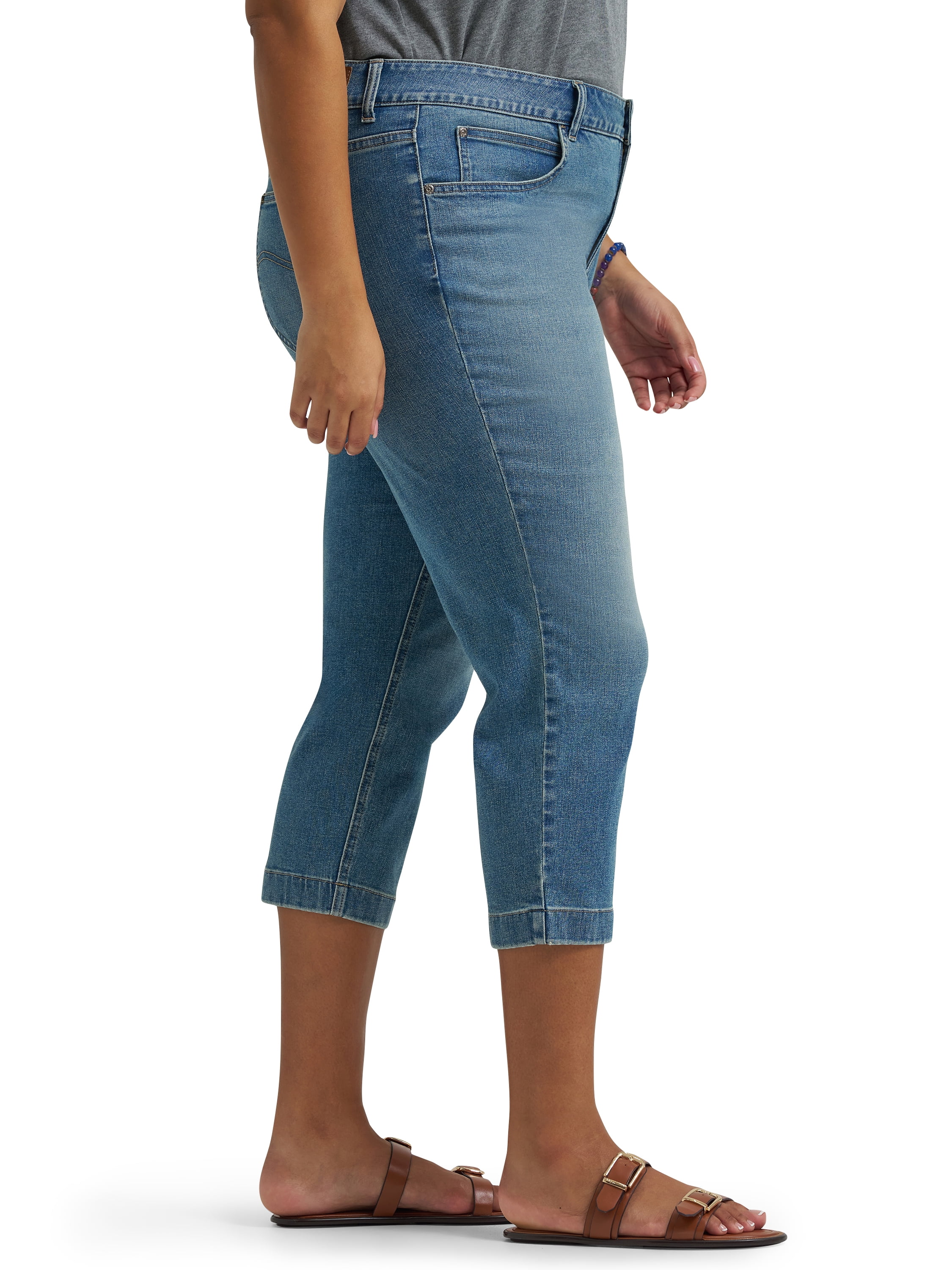 Lee® Women's Plus Mid Rise Capri, Sizes 16W-26W