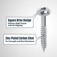 thumbnail image 4 of Tornillos para Agujeros en Ángulo POWERTEC Paquete de 150, Punta Cuadrada #2, 1.25 cm, 4 of 8