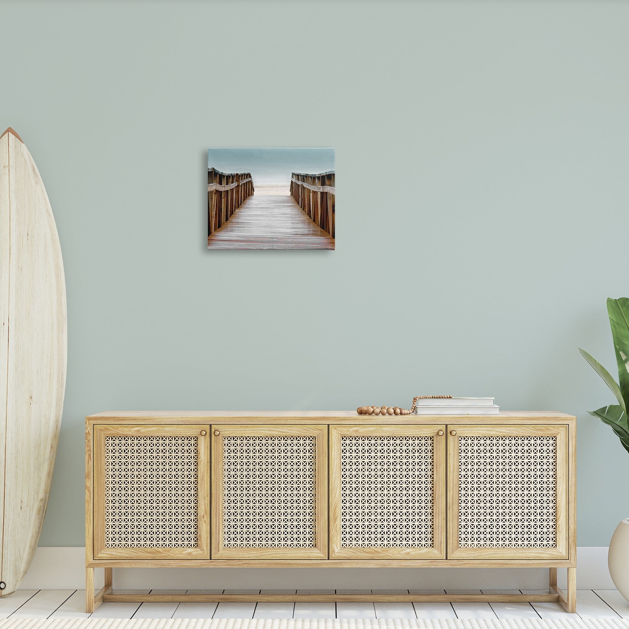 Stupell Industries Beach Boardwalk Wooden Waterfront Pier Ocean Coast, 20 x 16,Design by Danita Delimont