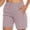 Purple, variant on Binmer Women's Elastic Waist Shorts,Casual Cargo Sweat Short for Running Army Green,Women's Plus L