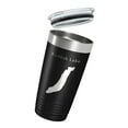 thumbnail image 3 of Redfish Lake Map Tumbler Travel Mug Insulated Laser Engraved Coffee Cup Idaho 20 oz Black, 3 of 5