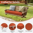 thumbnail image 7 of Kimunuk Patio Bench Cushion, 45" x 18" x 3.5" Waterproof Swing Cushion with Ties for Patio Porch Furniture, Orange, 7 of 7