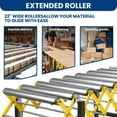 thumbnail image 6 of Adjustable Conveyor Roller, 660lbs Aluminum Alloy Adjustable Conveyor Belt,  Height Adjusts Up to 50 inches, Movable Conveyor Belt, 6 of 9
