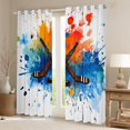 thumbnail image 2 of Castle Fairy Boys Girls Ice Hockey Print Blackout Curtains Set of 2 (52x84 Each),Sport Gamer Window Curtains,Graffiti Splash Curtains and Drapes,Lightweight Room Decor, 2 of 6