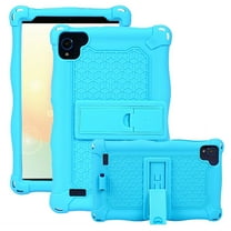 Dteck Case for Samsung Galaxy Tab A 8.0-inch SM-T290 T295 (2019 Released),Shockproof Silicone Rubber Soft Back Shell Kickstand Lightweight Cover without Screen Protector,Skyblue