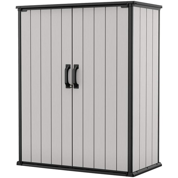 Keter Premier Tall Resin Outdoor, Outdoor Storage Furniture