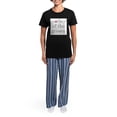 thumbnail image 4 of CafePress - GREYMOTHERGROM Women's Dark Pajamas - Women's Short Sleeve Print T-Shirt and Pants Dark Cotton Pajama Set, 4 of 7