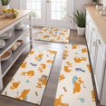 thumbnail image 2 of Cartoon Corgi Kitchen Rugs Sets Of 3,Kitchen Runner Rugs Non Skid Washable,Decorative Kitchen Floor Mats for Kitchen,Sink,Laundry,17"x30"+ 17"x47" + 17"x59", 2 of 6