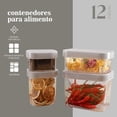 thumbnail image 3 of Contenedores de Plástico Hermeticos ColorHome 12 Pzas 1 litro 2.3 litros 0.45 litros, 3 of 7