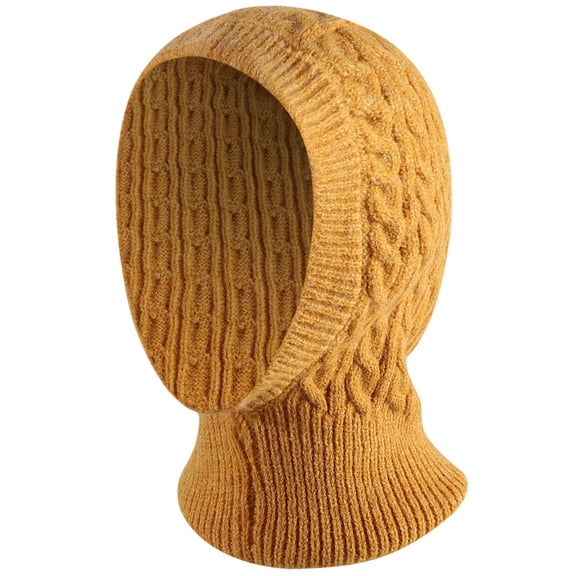 LBECLEY Toboggan Snow Winter Hats for Men Women Soft Warm Knit Hat Ski Stocking Collar Cap Hat Wool Hats for Men Women Mens Hats Yellow One Size