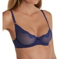 thumbnail image 1 of Women's Timpa 16449 Alice Lace Underwire Demi Bra (Navy 36B), 1 of 1