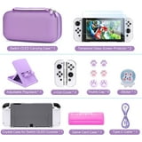 Nintendo Switch OLED 16-in-1 Accessory Bundle: Carrying Case, Screen ...