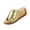 Gold, variant on Metallic Wedge Slide Sandals, Sandals Platform Wedge Beach Flats Ankle Chelsea Dress Shoes Orthopedic Casual Summer Slip On Sandal Flat Espadrilles Walking Slippers Arch Support Wedges, Silver 9