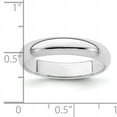 thumbnail image 2 of 925 Sterling Silver 4mm Half Round Band Ring Size 11.5, 2 of 6