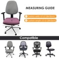 thumbnail image 5 of Soft Stretch Spandex Chair Seat Slipcover and Backrest Cover, Washable Chair Slipcovers fit for Office Computer Chairs, Home Bar Wedding Party Decor (Chair Seat Cover + Backrest Cover), 5 of 8