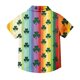 thumbnail image 4 of Blusa y camisa de manga corta con cuello vuelto, moderna e informal, con estampado del Día de San Patricio, con bolsillo, para uniforme escolar, para niños y niñas de 2 a 15 años., 4 of 7