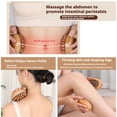 thumbnail image 2 of 2-Piece Wooden Massage Comb w/ Meridian Trigger Point & Scraping for Body & Scalp, Sandalwood, 2 of 7
