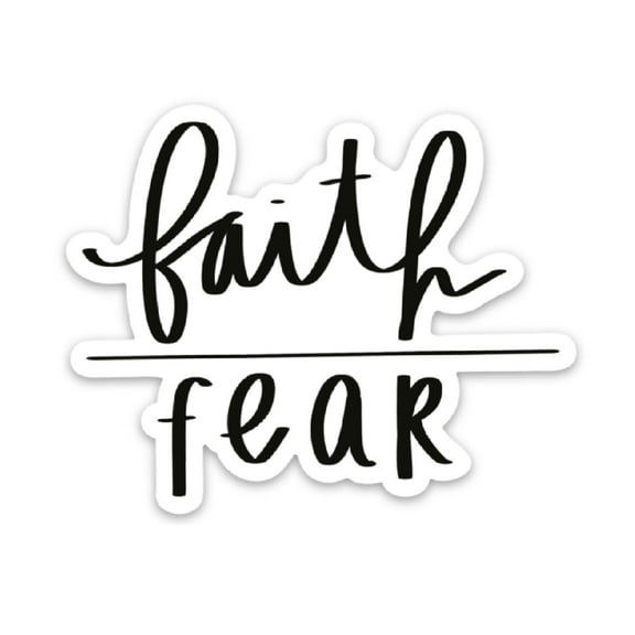 Christian Sticker | Faith Over Fear