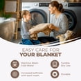 thumbnail image 6 of Superior Diamond Weave Cotton Blanket All Season Bed Blankets, Full/Queen, Chocolate, 6 of 12