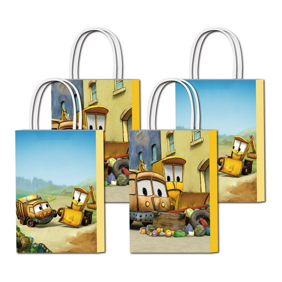 16PCS For The Stinky and Dirty Theme Party Favor Bags,Birthday Party Bags,Birthday Party Decorations With Handles Favor Bags Candy Gift Bags for Birthday Party