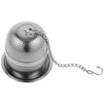 thumbnail image 3 of Teacup Ball Infuser Stainless Steel Filter For Loose Tea Leaf Tea Cup Tea Leaf Strainer with Plate, 3 of 9