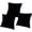 3 Qty, variant on N'icePackaging 3 Qty - 4" x 4" Midnight-Black Velvet Watch/Bangle Pillow Display -for Sales/Merchandise/Crafts/Storage/Display