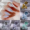 thumbnail image 2 of dianhelloya Nail Art Supplies 1 Box Nail Sequin Sparkling Mixed Size Shiny Visual Effect Vibrant Color Wide Application Decorative Ultra-Thin Nail Art Glitter Sequins Manicures Decorations, 2 of 8