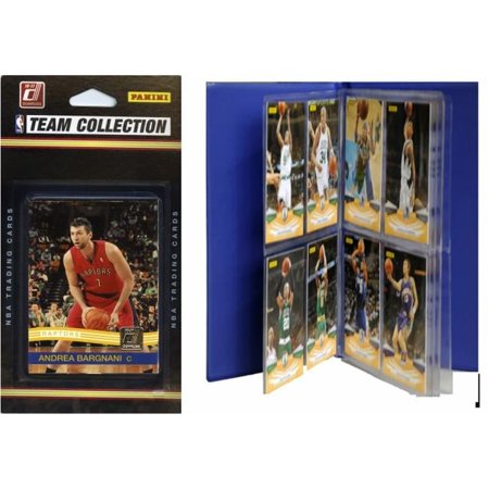 C & I Collectables NBA Toronto Raptors Licensed 2010-11 Donruss Team Set Plus Storage Album