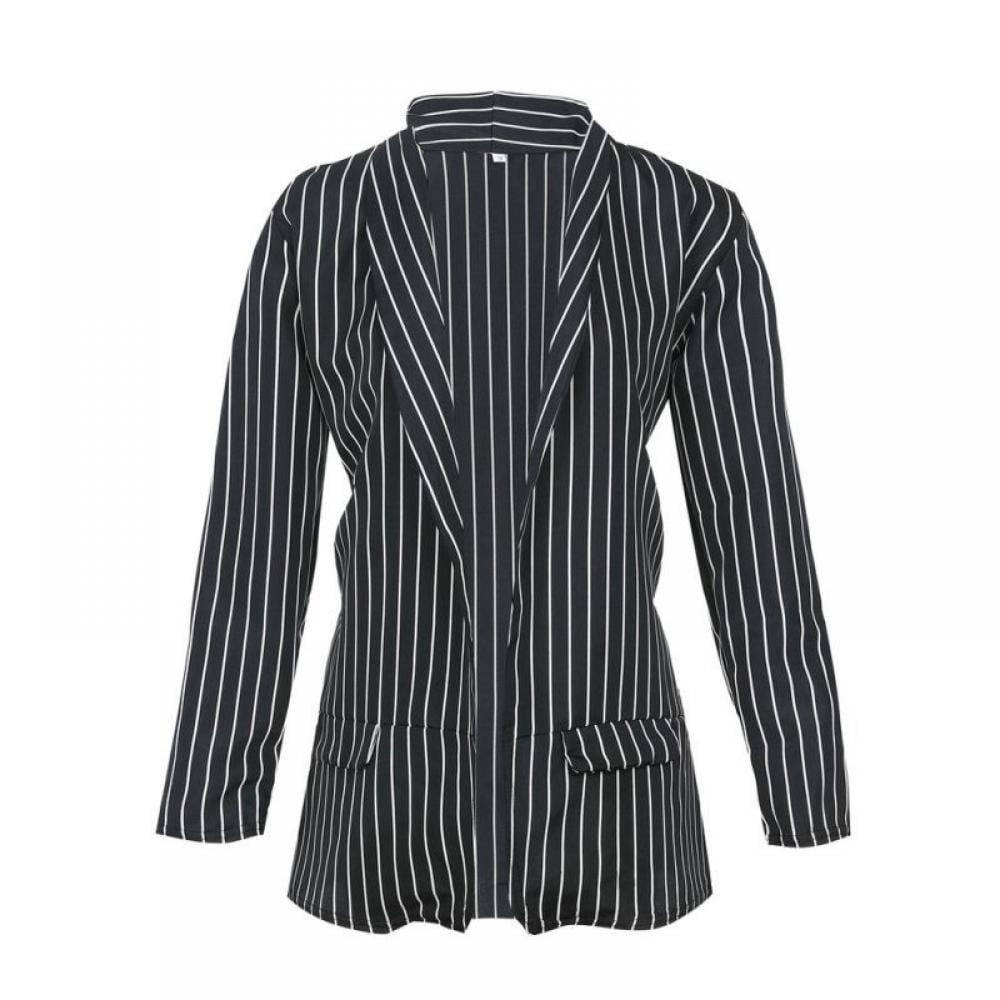 Black \u0026 White Striped Blazers