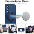 thumbnail image 2 of Compatible for Samsung Galaxy S23 Plus Case with Magnetic Ring Holder [Compatible with Magsafe & Camera Lens Protector] Soft TPU Shockproof Kickstand Phone Case for Galaxy S23 Plus Dark Blue, 2 of 12