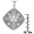 thumbnail image 2 of Jewelry Trends Sterling Silver Celtic Trinity Sunburst Pendant on 18 Inch Box Chain Necklace, 2 of 3