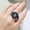 Blue, variant on Women Rings Finger Watches Chronograph LED Party Digital Plastic Watches Lady Jewelry Rings Hole Cannot Be Adjusted