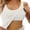 White, variant on CHUOU Womens Tank Tops With Built In Bras 2024 Summer Casual Crew Neck Sleeveless Camisole Plus Size Cotton Padded Workout Tops
