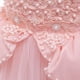 thumbnail image 5 of Vestido de princesa para niña con mangas abullonadas, vestido de novia para niña de las flores, vestido de niña, 5 of 5