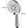 thumbnail image 5 of Handheld Shower Head High Pressure 5 Spray Settings Massage Spa Detachable Hand Held Showerhead Chrome Face with Hose and Adjustable Bracket,L, 5 of 7