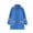 Blue, variant on Kids Hooded Raincoat with Pockets Waterproof All Season Windproof Jacket Mid Length Outerwear for Boys Girls Ages 4 to 12