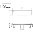 thumbnail image 2 of Dawn USA Dawn Volga River Linear Shower Drain, 2 of 2