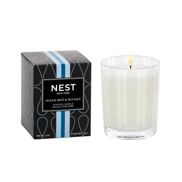 Vela Votive Candle NEST Fragrances Ocean Mist y sal marina, 60 ml