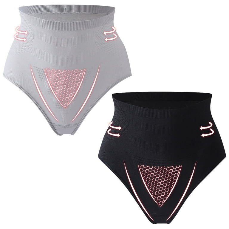 Solid Ladies Briefs Underwear Breathable Body Shaping Tummy