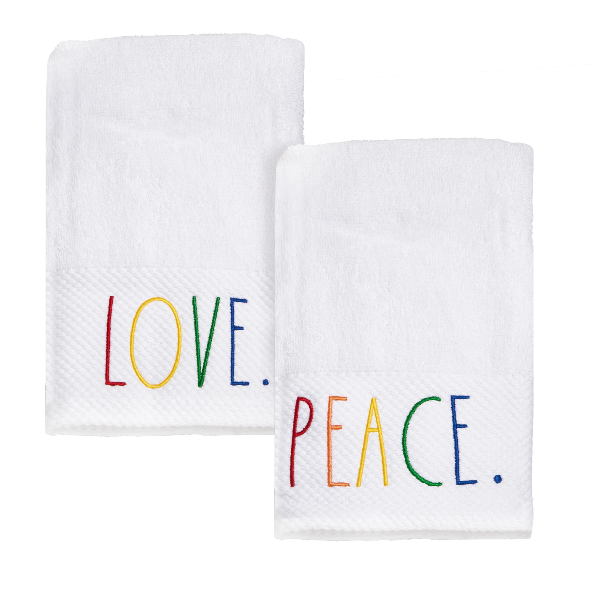 Rae Dunn Decorative Hand Towel Set for Kitchen & Bath, Bathroom