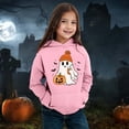 thumbnail image 3 of LRen Christmas Halloween Hoodie for Kids Girls Halloween Printed Hooded Sweatshirts Oversized Long Sleeve Hoodie Sweatshirt with Pocket Y2K Fall Winter Back to school, Halloween Tops, 3 of 5