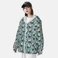 thumbnail image 3 of Balery PUG HEAD And Flower Sudadera ligera de manga larga con capucha y protección solar UPF 50+ para hombre y mujer, ideal para pesca y running-XX-Large, 3 of 7