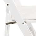 thumbnail image 6 of Upholstered Folding Chair, Space Saving, Easy to Carry, 4PCS, White Shelf & Beige Cushion, Dining Room, 6 of 9