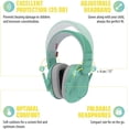 thumbnail image 3 of Auriculares con cancelación de ruido Alpine Muffy Kids Mint, 3 of 7