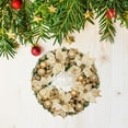 thumbnail image 5 of Praeter 1Pc Wonderful Christmas Wreath Front Door Xmas Garlands Artificial Decorative Door Hanging Rattan Wreath Hotel Shopping Mall Arrang Golden, 5 of 6