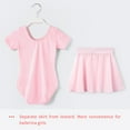 thumbnail image 5 of Stelle Ballet Short Sleeve Leotard with Separate Elastic Pull-On Dance Skirt&Tights Ballet Dancewear Outfit Dress for Ballerina Girls/Kids,Ballet Pink,4T, 5 of 8
