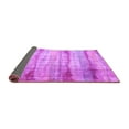 thumbnail image 2 of Ahgly Company Indoor Square Abstract Purple Contemporary Area Rugs, 3' Square, 2 of 4