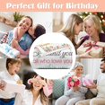 thumbnail image 3 of LHSHID Birthday Gifts for Women Girls Cozy Happy Birthday Pink Floral Throw Blanket Gift for Her Best Birthday Gift Ideas for Wife Female Friends Daughter Mom Granddaughter Bday Present 50"x60", 3 of 9